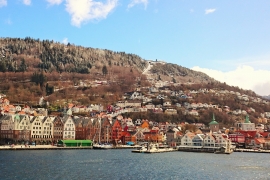 Bergen from sea level