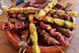 Kebabs are very popular
